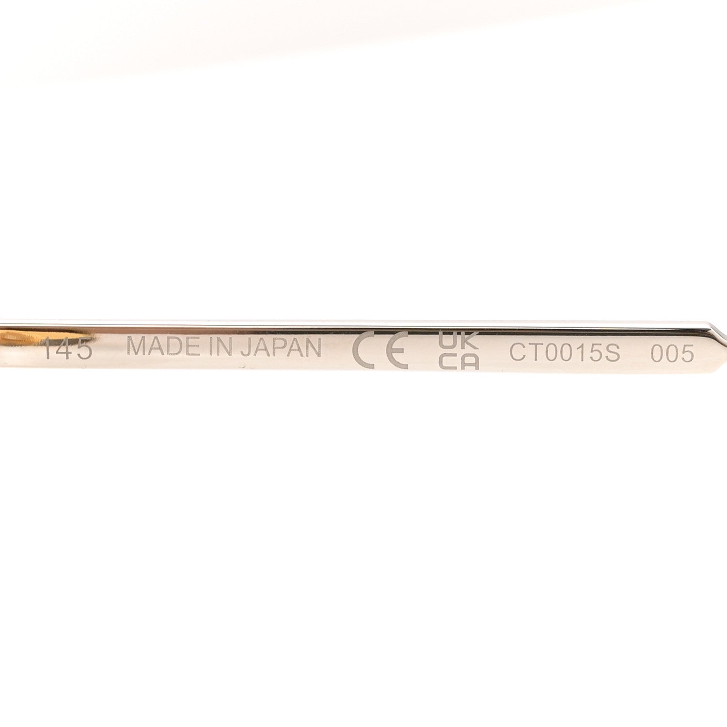 Cartier Metal Signature De Cartier Sunglasses CT0015S  Gold Siver 6 of 8