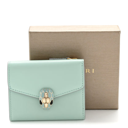 Bulgari Calfskin Serpenti Forever Slim Wallet Sea 7 of 7