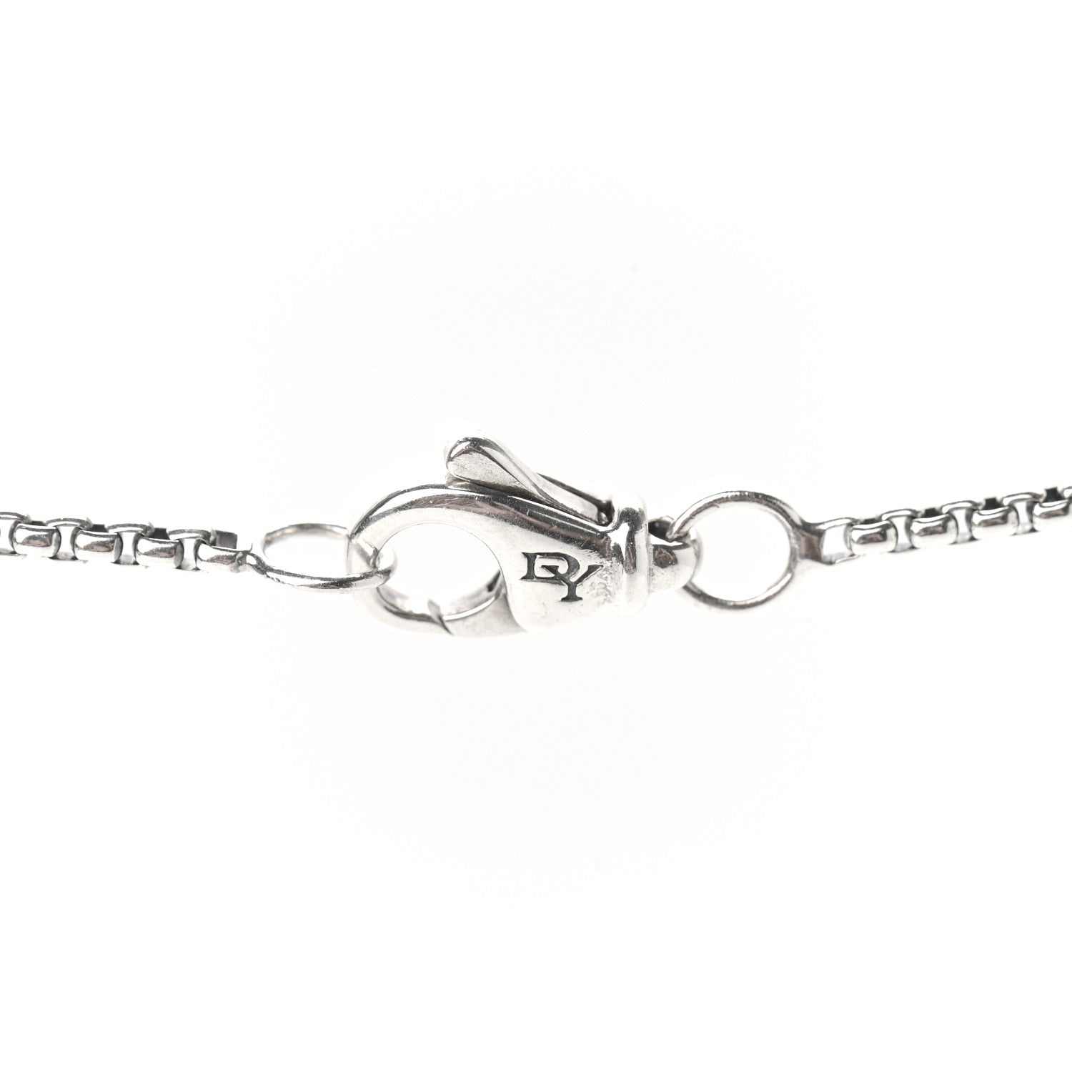 David Yurman Sterling Silver Diamond Black Orchid 7mm Petite Albion Necklace 5 of 5