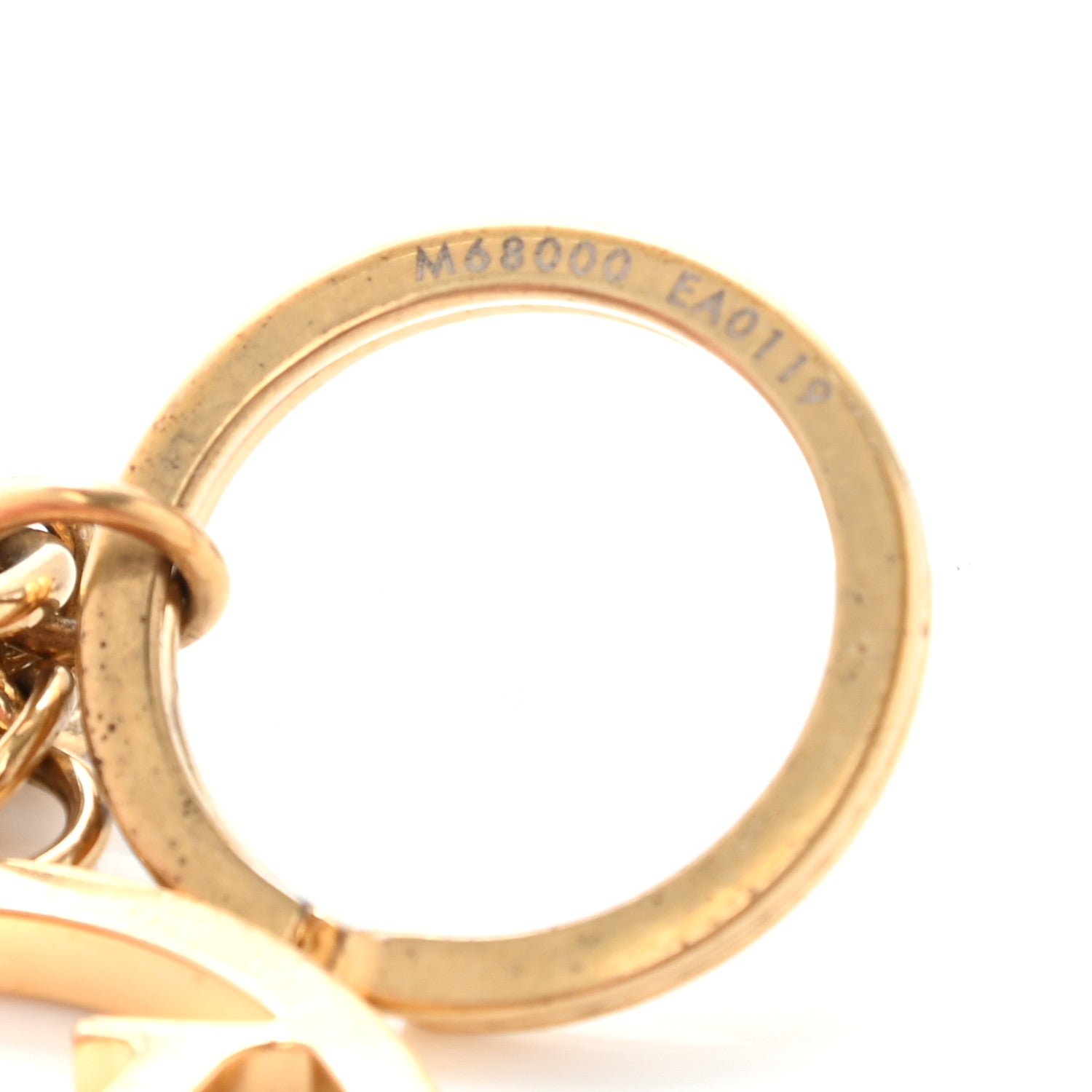 Louis Vuitton LV Circle Bag Charm Key Holder Gold 4 of 6