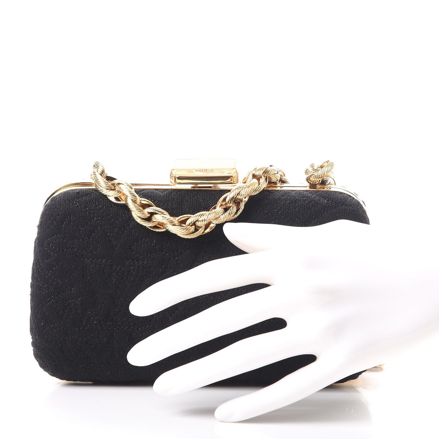 Jersey Monogram Motard Minaudiere Clutch Black