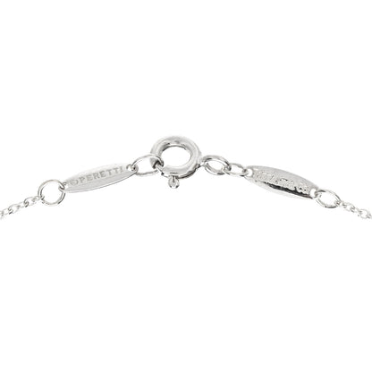 Tiffany Sterling Silver Pink Sapphire .08ct Elsa Peretti Color By The Yard Necklace 3 of 3