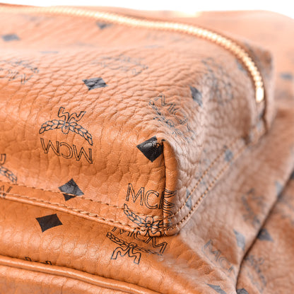 MCM Visetos Medium Stark Backpack Cognac 13 of 17