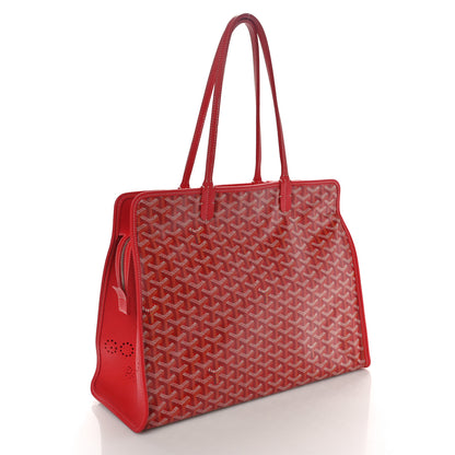 Goyard Goyardine Sac Hardy Pet Carrier PM Red 4 of 11