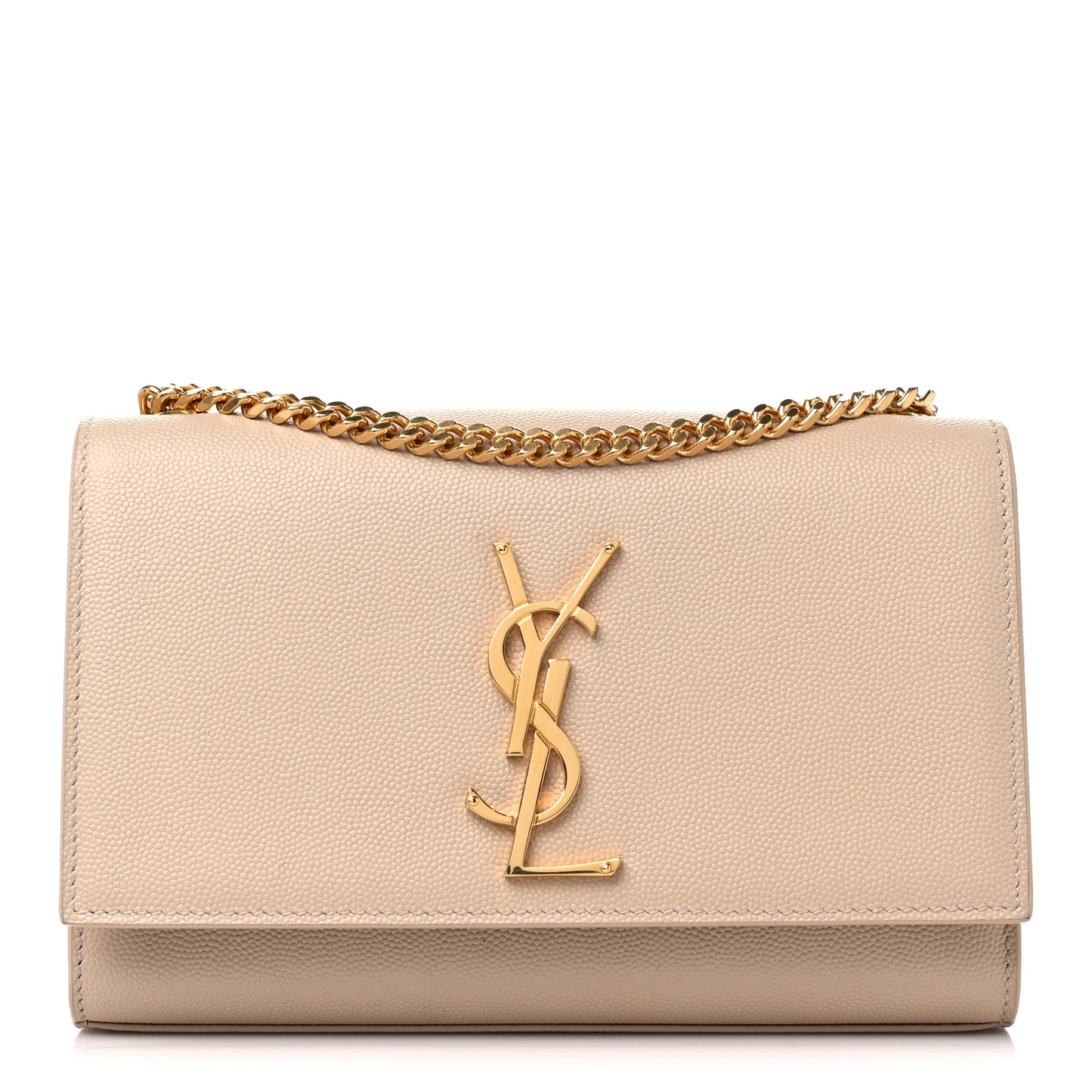 Grain De Poudre Medium Monogram Kate Satchel Dark Beige