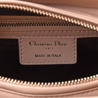 Christian Dior Lambskin Cannage Medium Lady Dior Rose Poudre 6 of 10