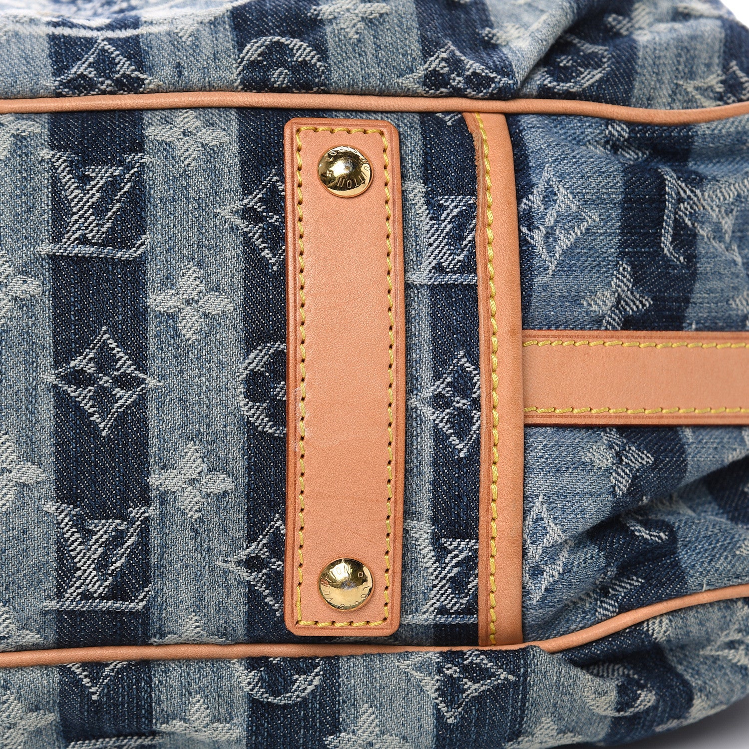 Louis Vuitton Denim Raye Porte Epaule MM 11 of 15