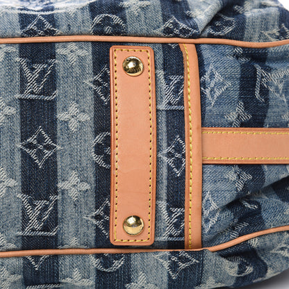 Louis Vuitton Denim Raye Porte Epaule MM 11 of 15