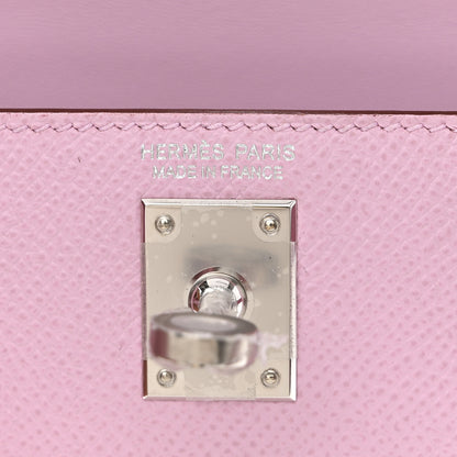 Hermes Epsom Mini Kelly Sellier 20 Mauve Sylvestre 6 of 14