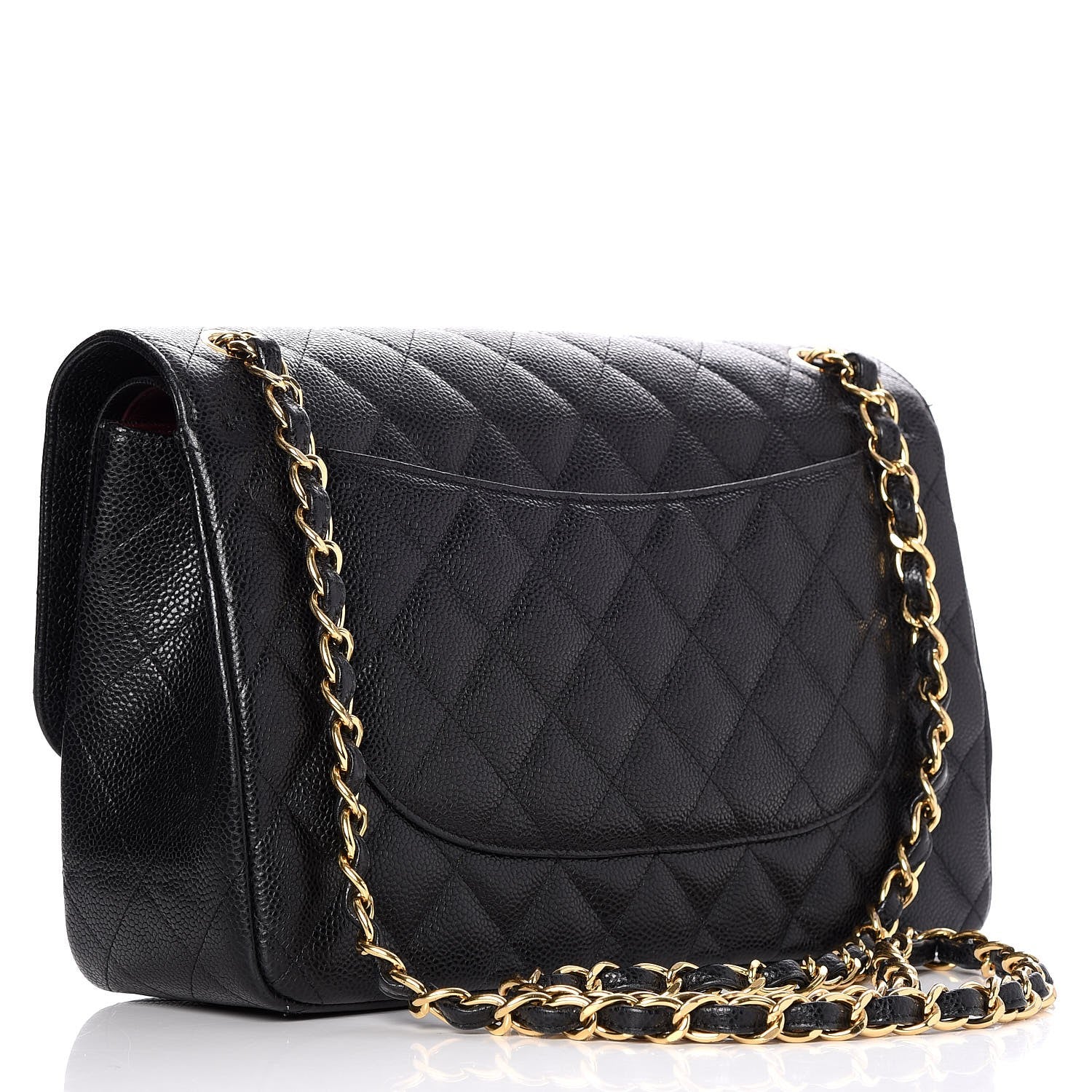Chanel Caviar Quilted Jumbo Double Flap Black 4 of 9
