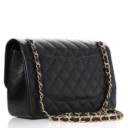 Chanel Caviar Quilted Jumbo Double Flap Black 4 of 9