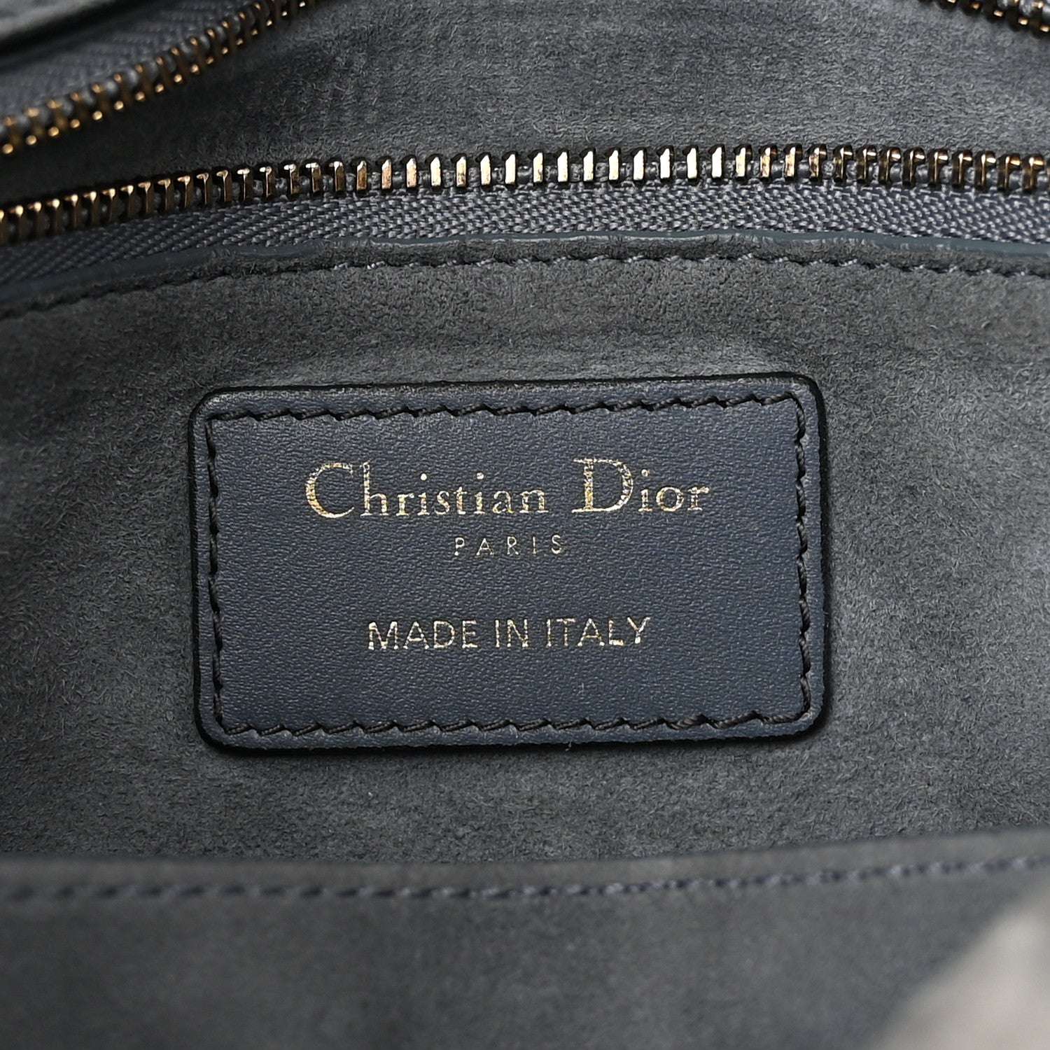 Christian Dior Calfskin Cannage Studded Medium Supple Lady Dior Grey 6 of 16