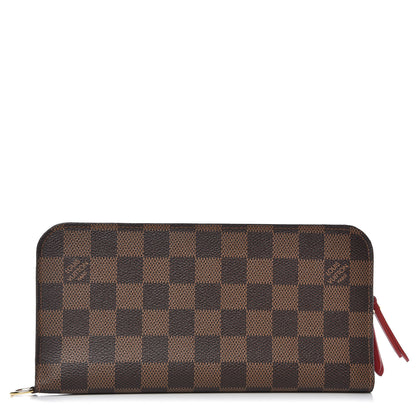 Louis Vuitton Damier Ebene Insolite Wallet Red 1 of 10