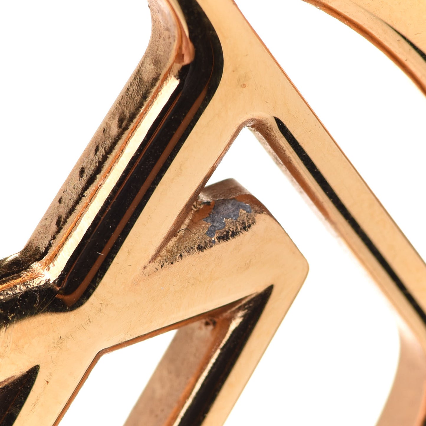 Metal Louise Hoop Earrings Gold