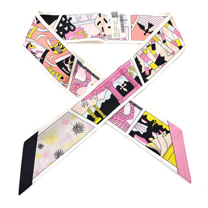 Hermes Silk Factory Suite Twilly Black Rose Jaune 1 of 4