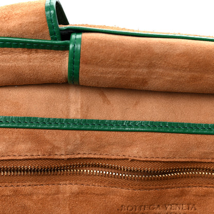 Bottega Veneta Paper Calfskin Maxi Intrecciato Medium Arco Slouch Racing Green 11 of 16