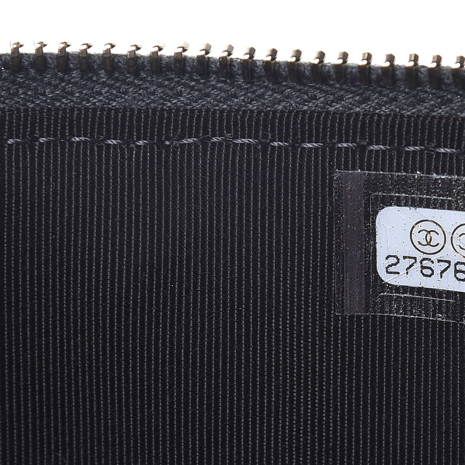 Chanel Iridescent Caviar Quilted Classic Flat Wallet Pouch Black 7 of 8