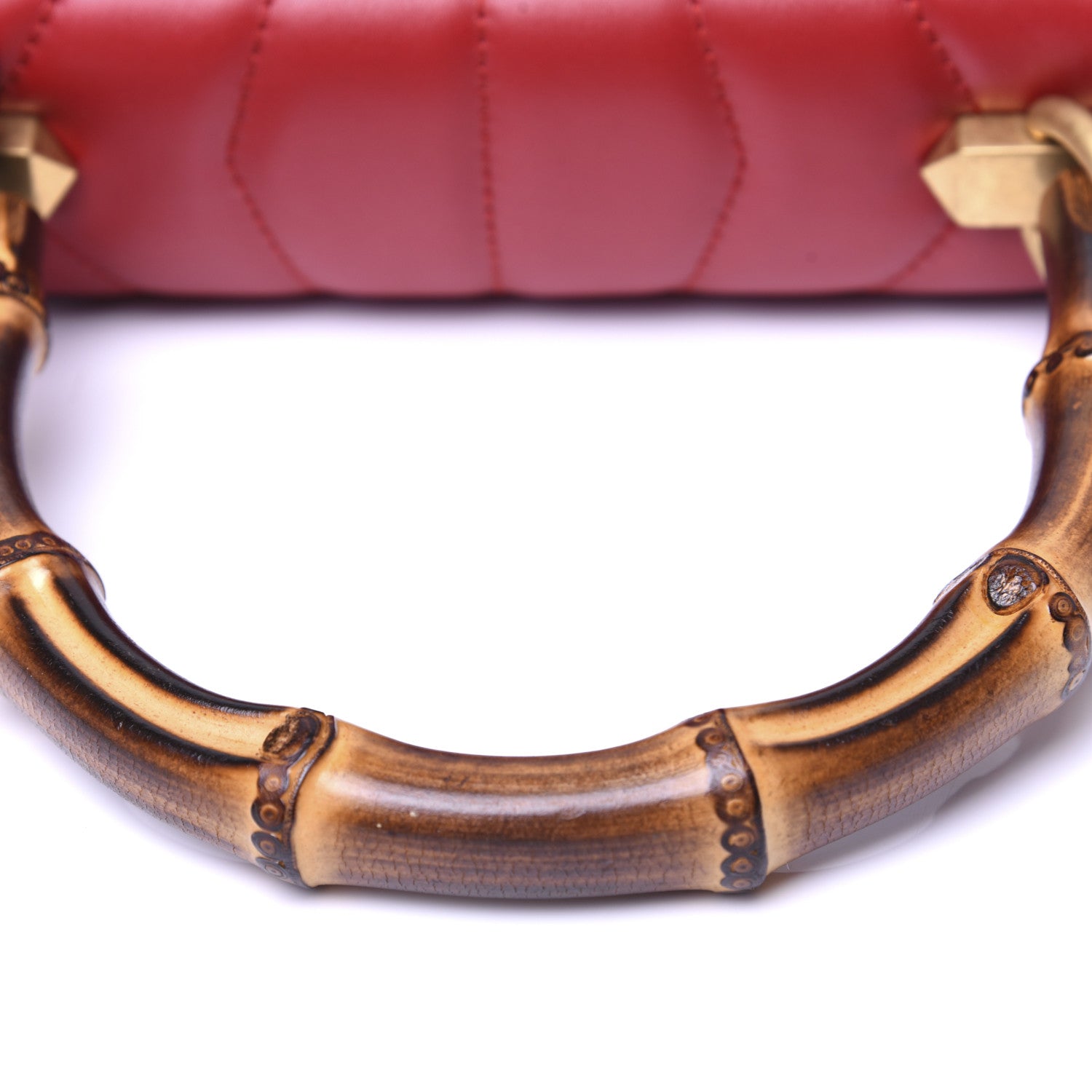 Gucci Calfskin Bamboo Trapuntata Queen Margaret Top Handle Bag Blue Agata Hibiscus Red Mystic White Sugar Pink 13 of 20