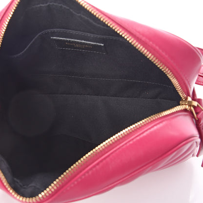 Saint Laurent Calfskin Matelasse Monogram Lou Camera Bag Bright Pink 4 of 8