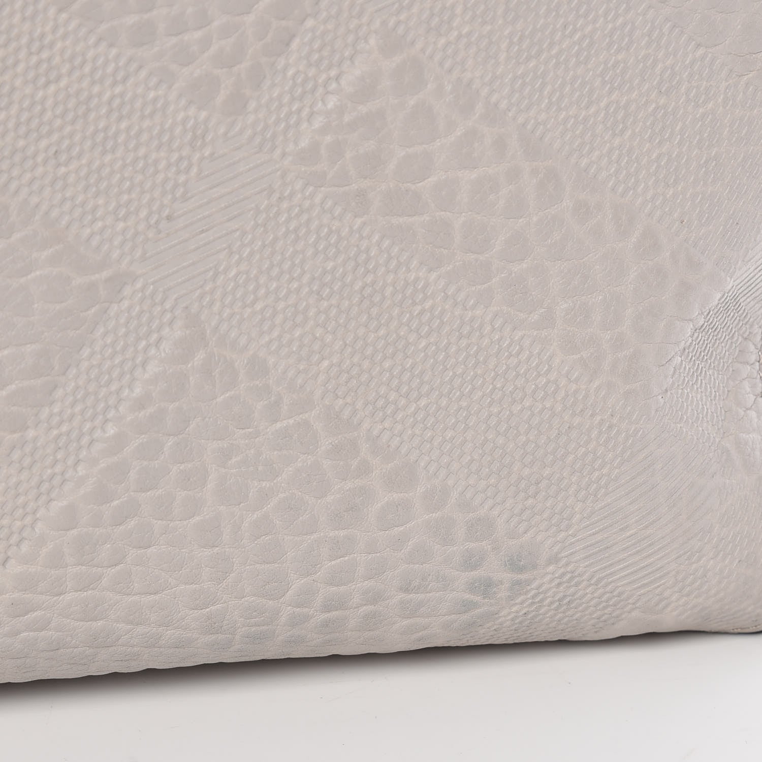 Burberry Heritage Grain Check Embossed Medium Dewsbury Tote Stone White 11 of 11