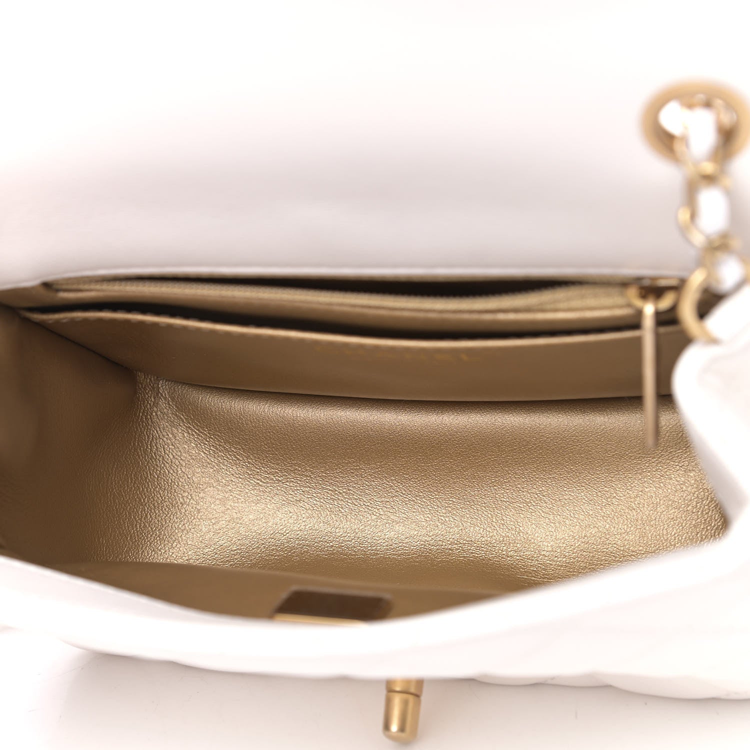 Chanel Lambskin Quilted Mini Pearl Crush Flap White 4 of 8