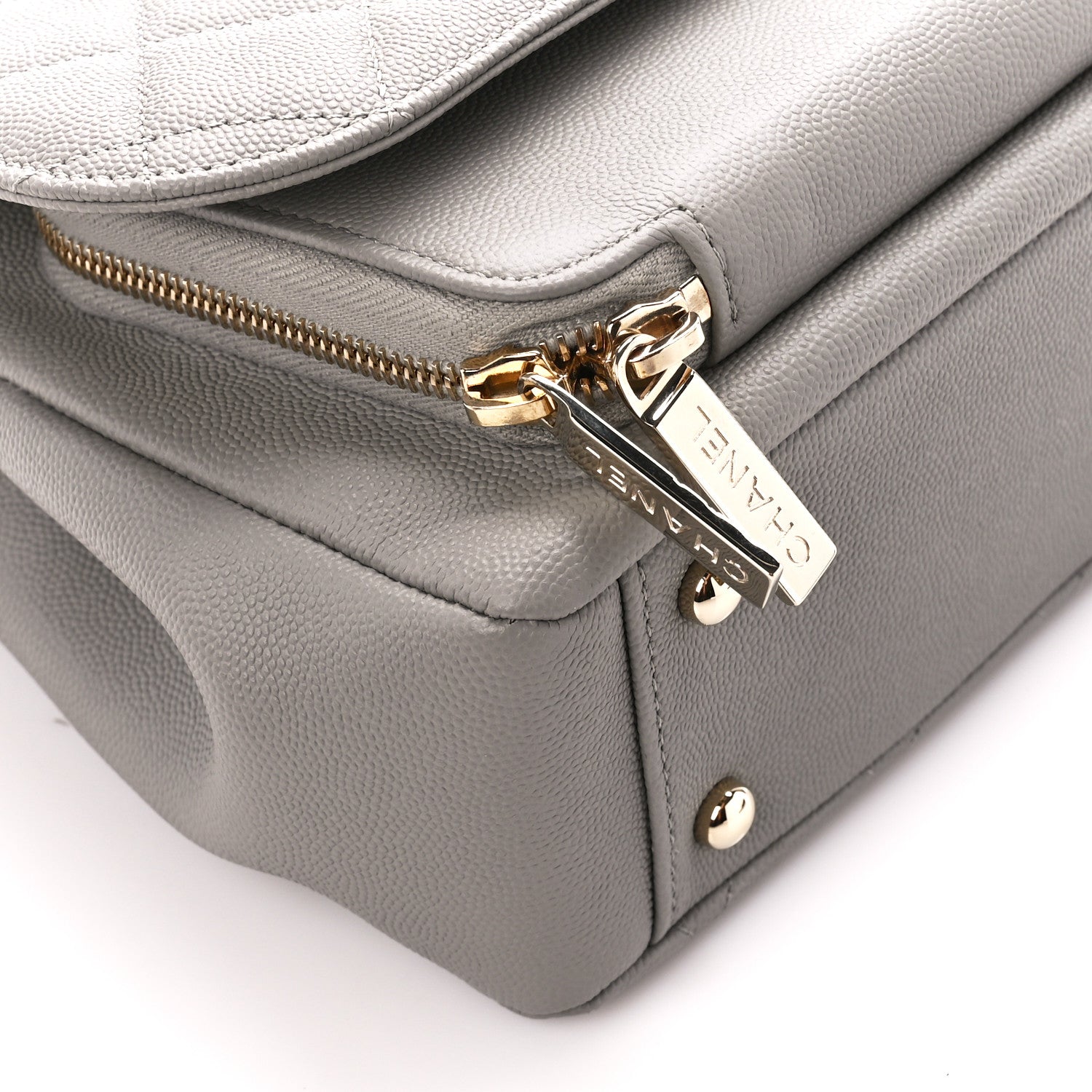 Chanel Caviar Quilted Medium Business Affinity Flap Grey 10 of 11