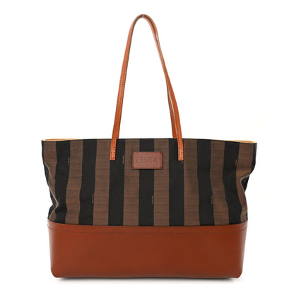 Fendi Pequin Cuoio Vegetale Medium Roll Tote Tobacco Cuoio Miele 1 of 9