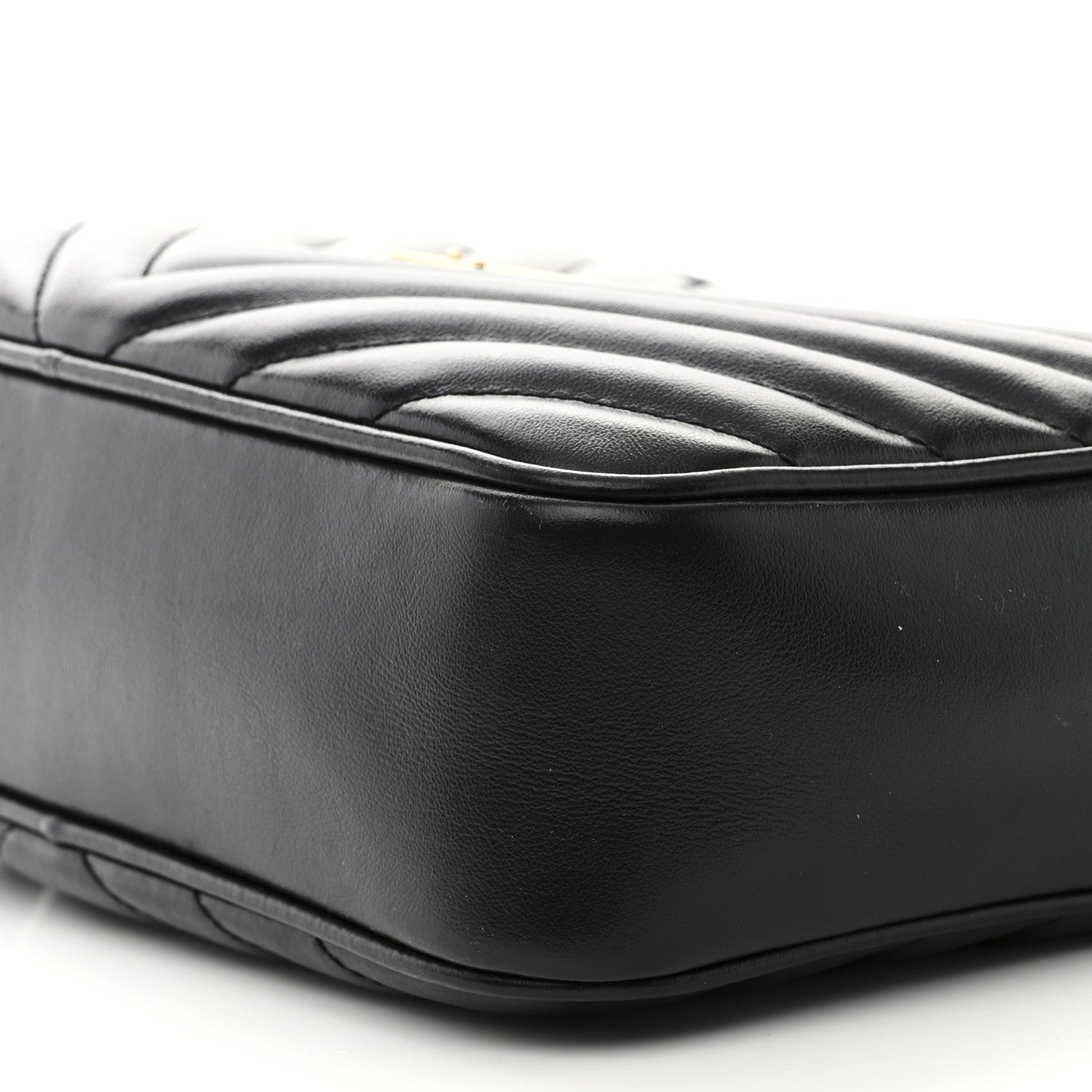 Saint Laurent Calfskin Matelasse Monogram Lou Camera Bag Black 9 of 11