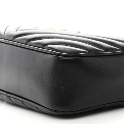 Saint Laurent Calfskin Matelasse Monogram Lou Camera Bag Black 9 of 11