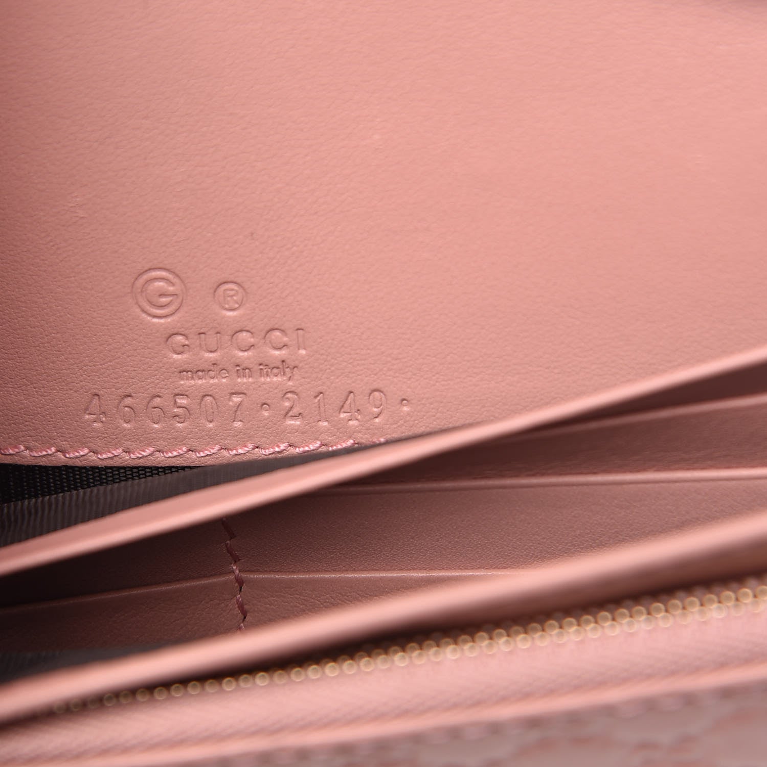 Gucci Microguccissima Crossbody Wallet Soft Pink 6 of 8