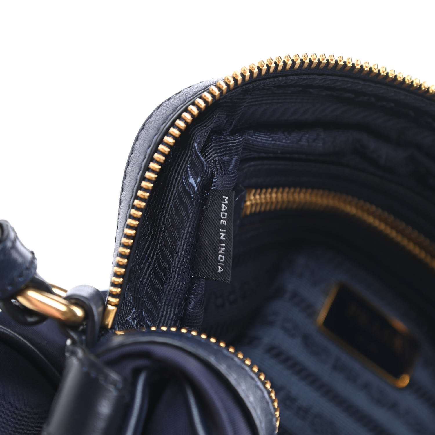 Prada Tessuto Nylon Soft Calf Camera Bag Baltico 7 of 11