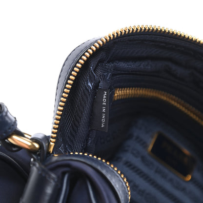 Prada Tessuto Nylon Soft Calf Camera Bag Baltico 7 of 11