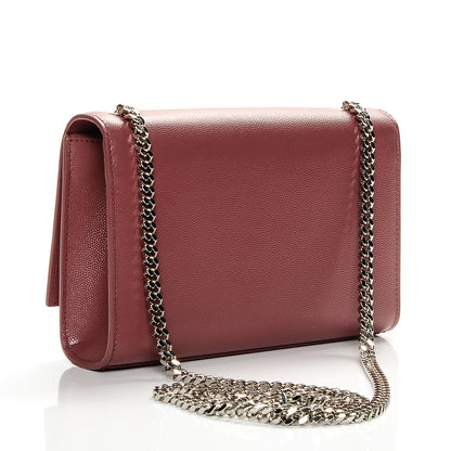 Saint Laurent Grain De Poudre Small Classic Monogram Kate Satchel Mystic Rose 3 of 6