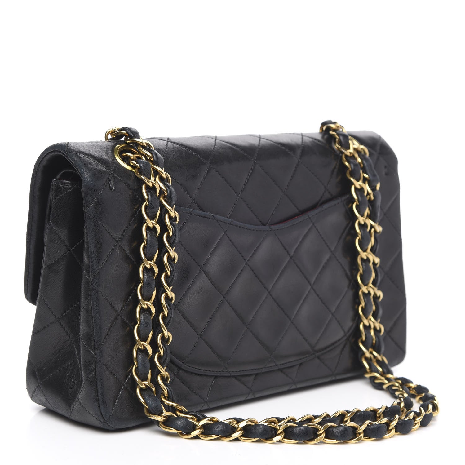 Chanel Lambskin Quilted Small Double Flap Black 3 of 16