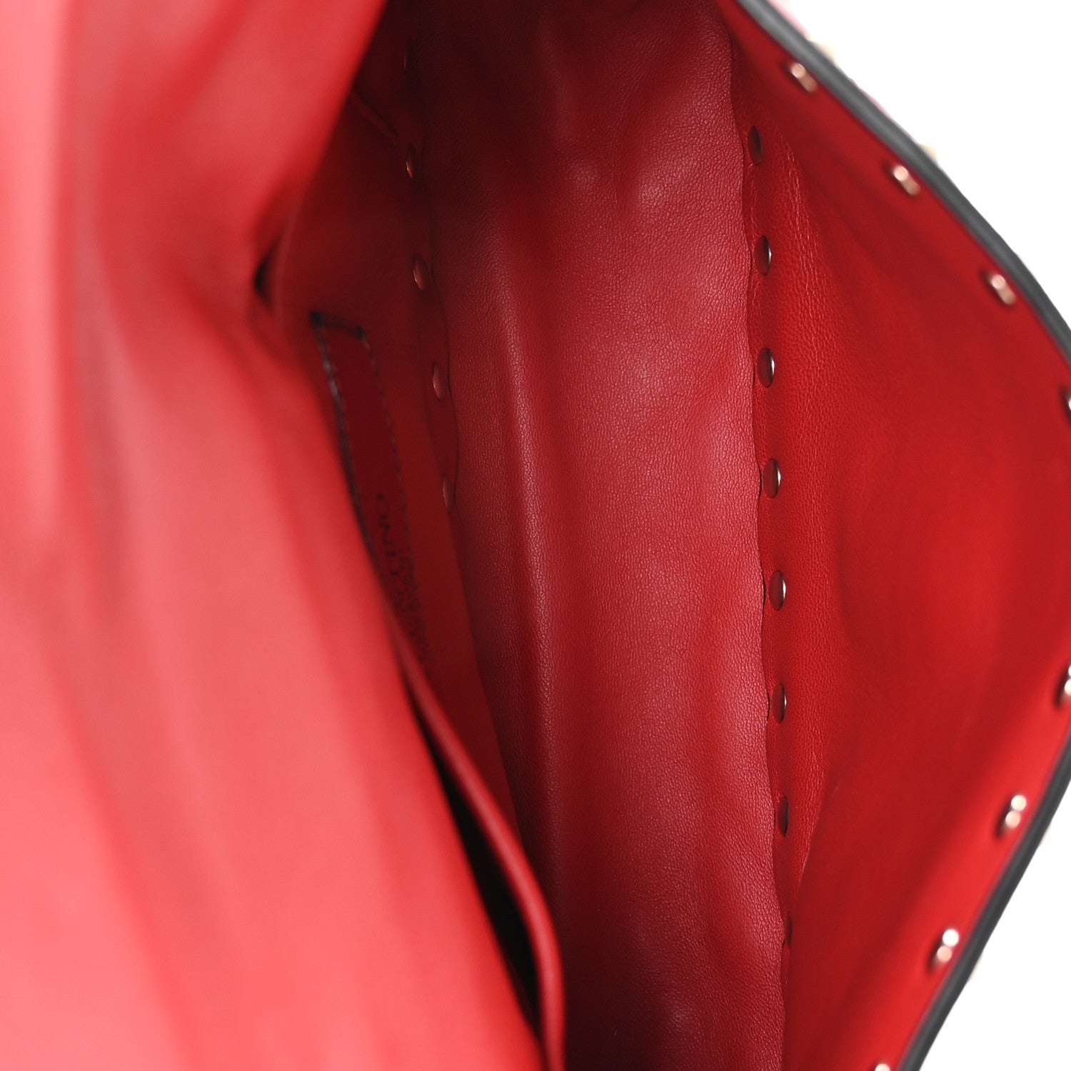 Valentino Garavani Lambskin Small Rockstud Spike Shoulder Bag Red 5 of 10