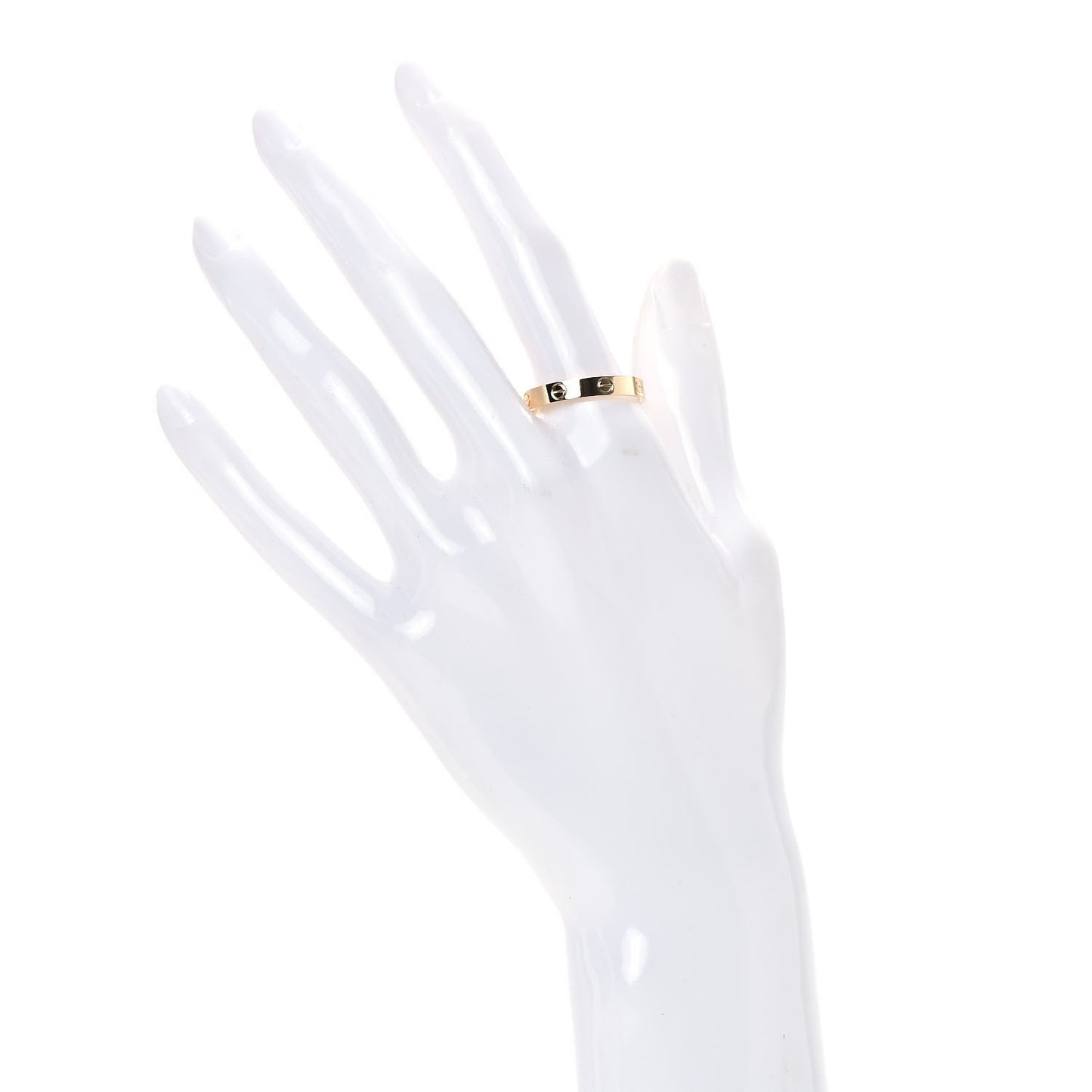 18K Yellow Gold 3.5mm LOVE Wedding Band Ring 62 10