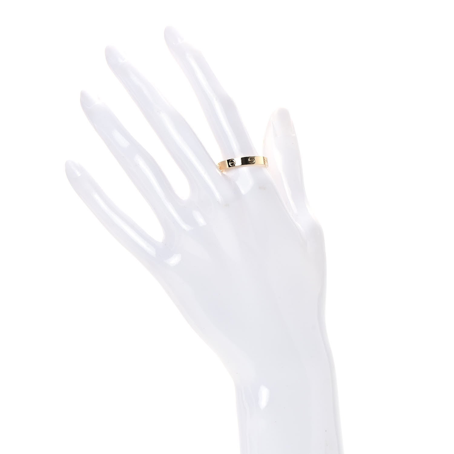 Cartier 18K Yellow Gold 3.5mm LOVE Wedding Band Ring 62 10 2 of 5