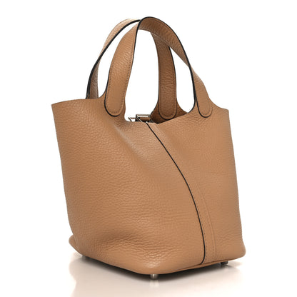Hermes Taurillon Clemence Picotin Lock 18 PM Chai 3 of 12