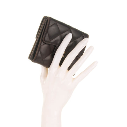 Chanel Lambskin Quilted Double Sided Wallet Brown 2 of 9