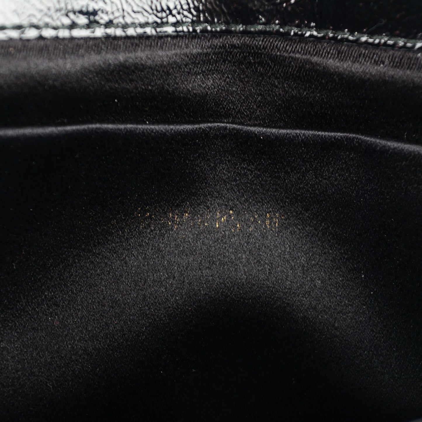 Textured Patent Monogram Large Belle De Jour Clutch Black