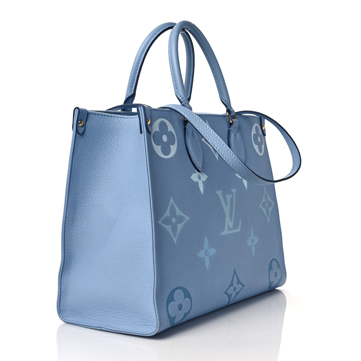 Louis Vuitton Empreinte Monogram Giant By The Pool Onthego MM Summer Blue 3 of 8