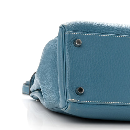 Hermes Taurillon Clemence Kelly Retourne 32 Blue Jean 9 of 11