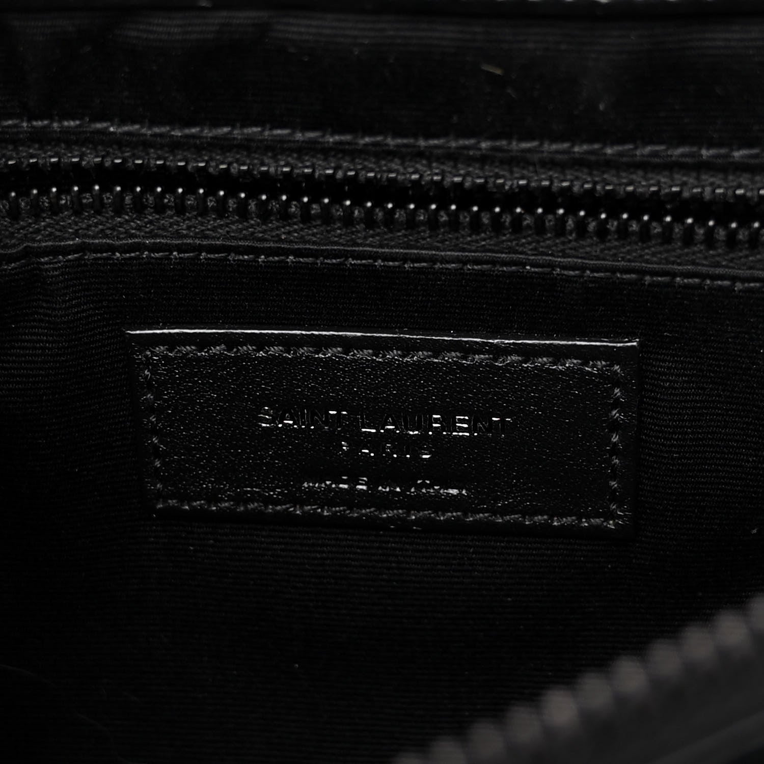 Saint Laurent Calfskin Y Quilted Monogram Monochrome Large Loulou Chain Satchel Black 6 of 10