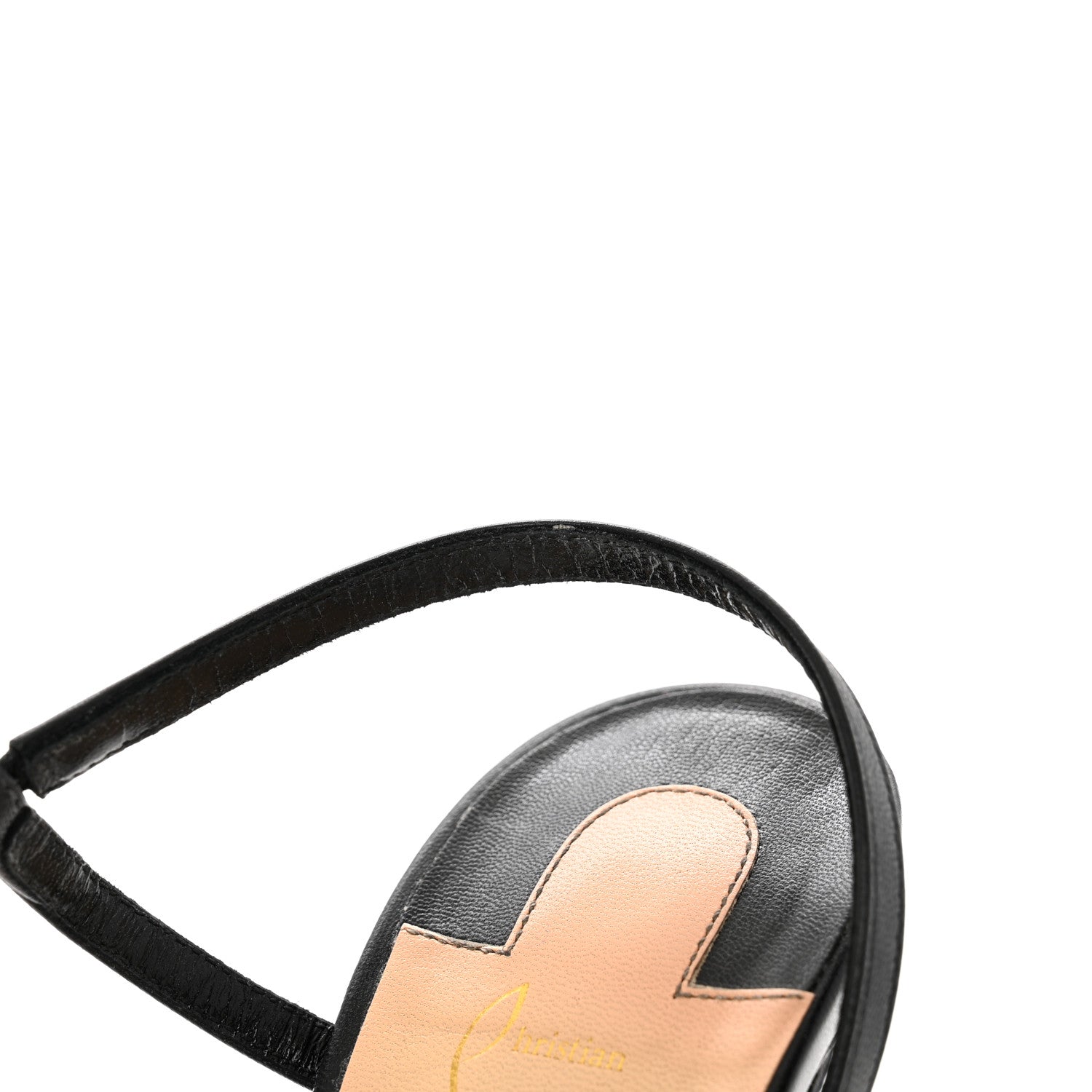 Christian Louboutin Nappa Rosalie 100 Sandals 38.5 Black 9 of 10