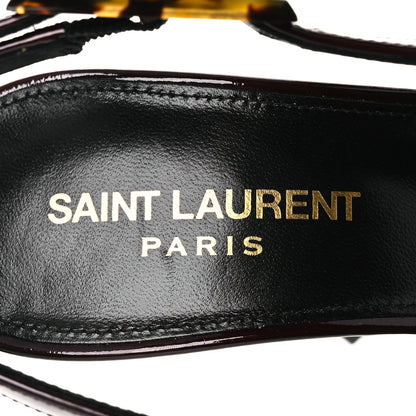 Saint Laurent Vernice Gloss Dune 110 Slingback Pumps 38 38 Marron Glace 9 of 11