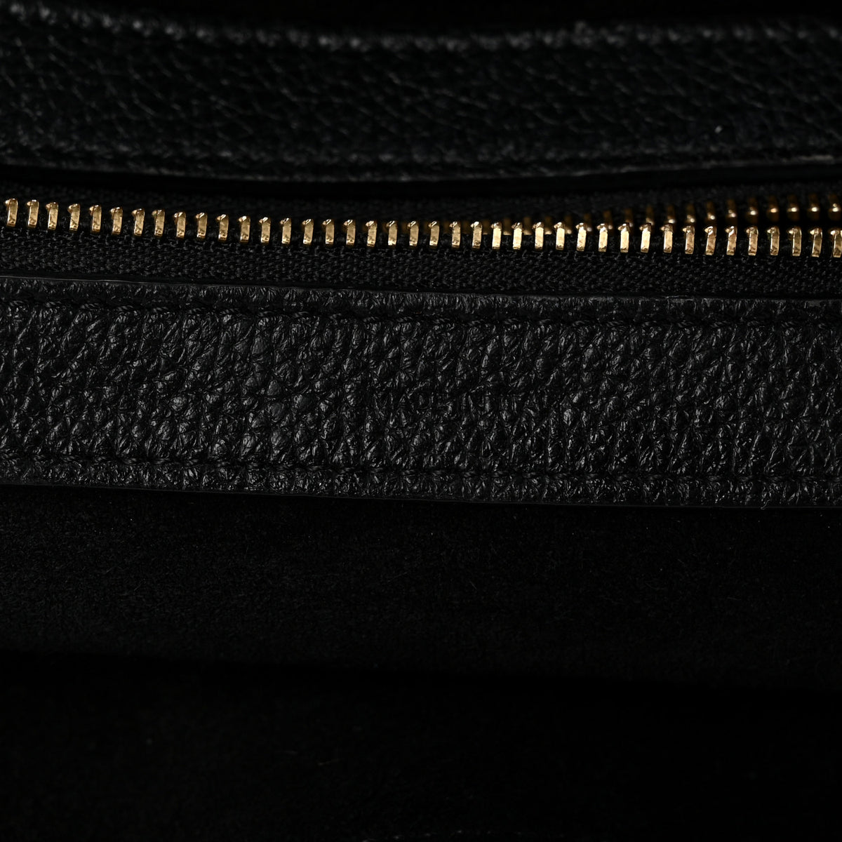 Celine Soft Grained Calfskin Small Belt Cabas Phantom Black 12 of 21