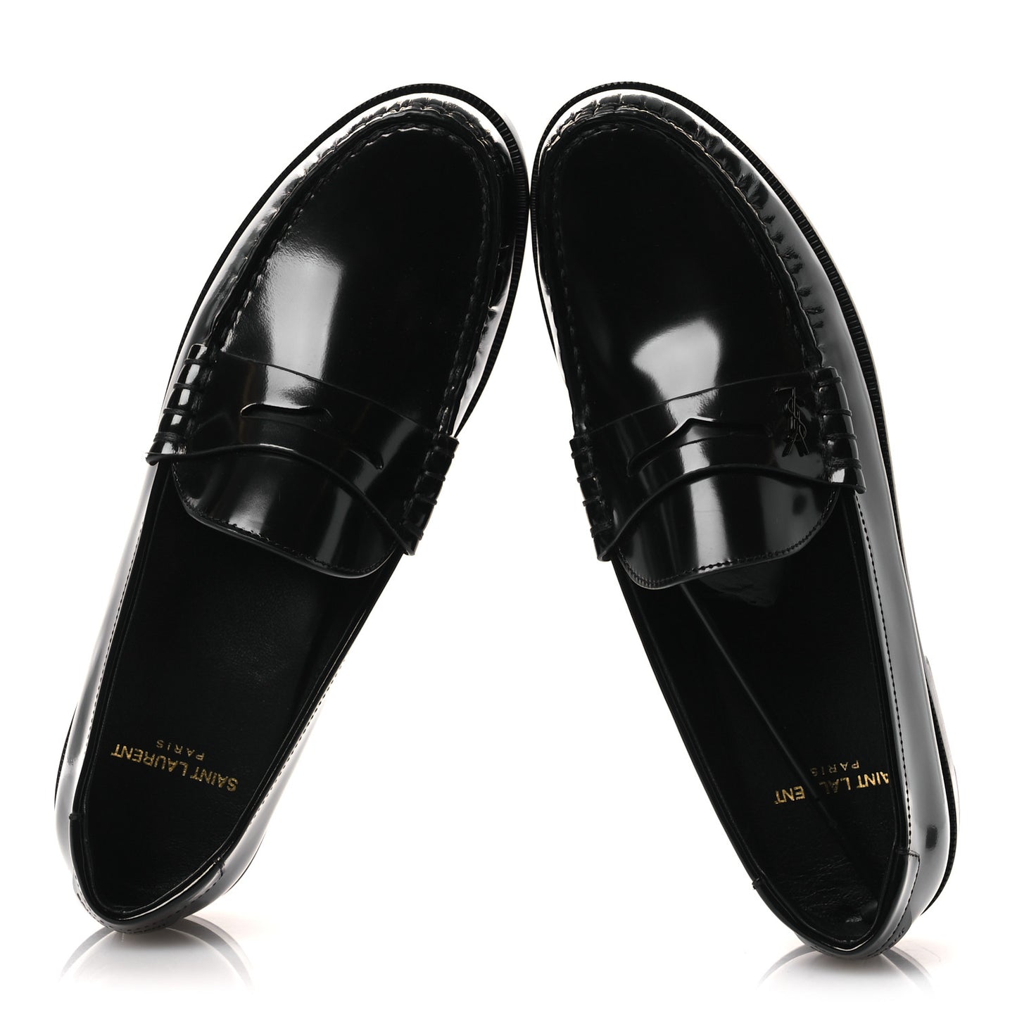 Magnum Lux Calfskin Le Loafer 15 Moccasins 39 Black