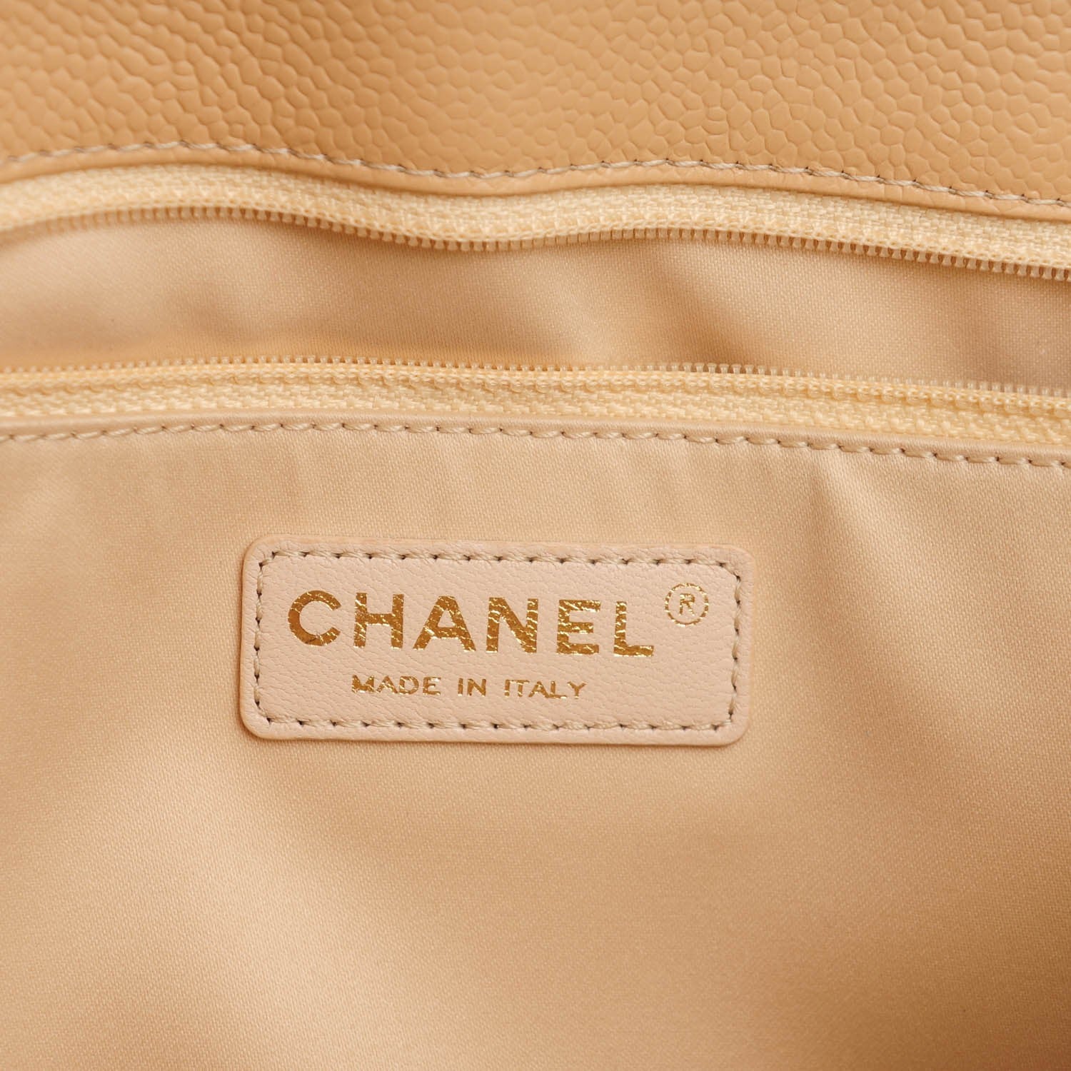Chanel Caviar Quilted Grand Shopping Tote GST Beige Clair 7 of 8