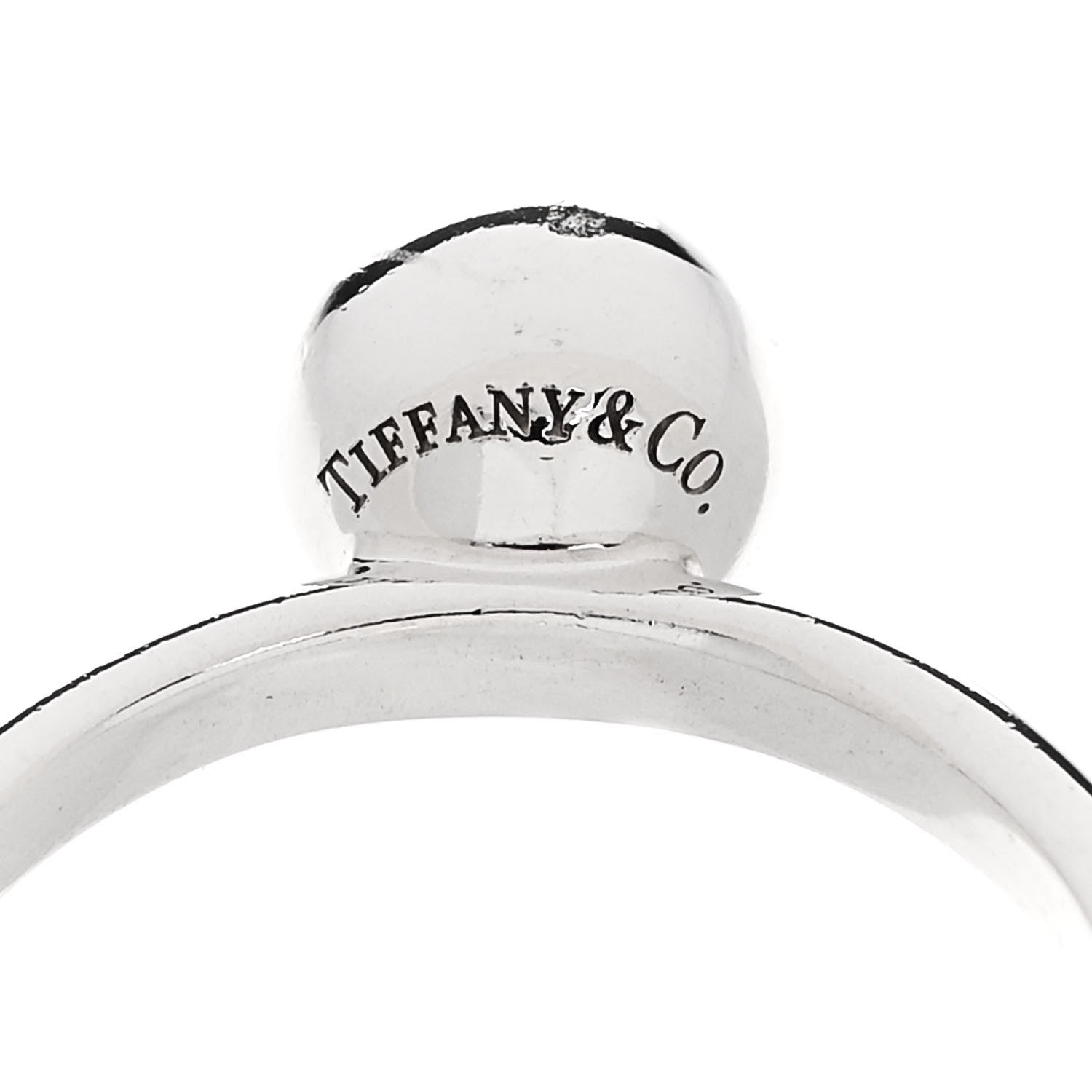 Tiffany Sterling Silver 8mm Hardwear Ball Ring 57 8 6 of 7