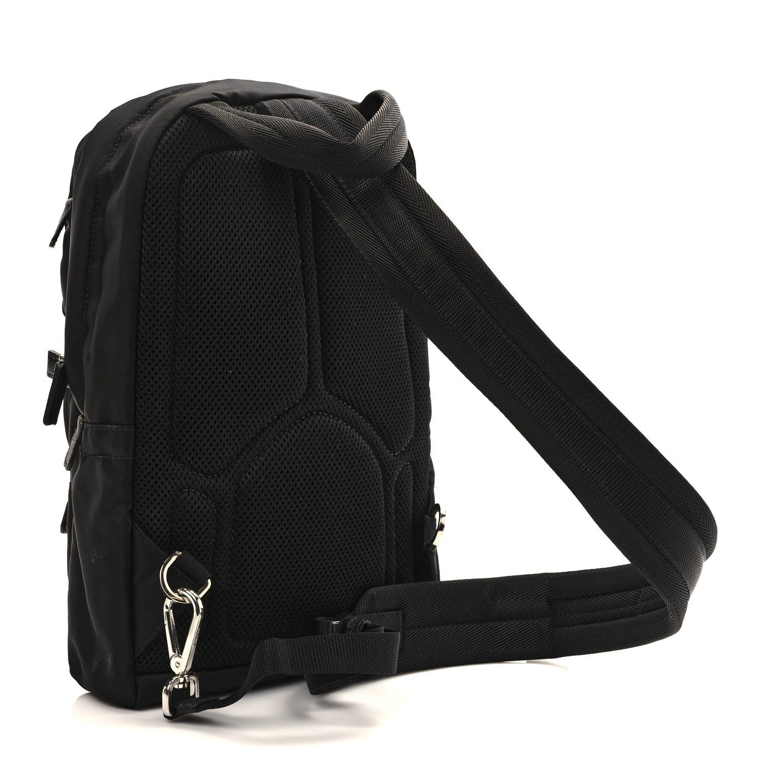 Prada Tessuto Nylon Montagna Sling Backpack Black 3 of 9